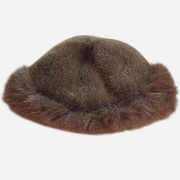 Luxurious Brown Faux Fur Bucket Winter Hat - Picture 2 of 5